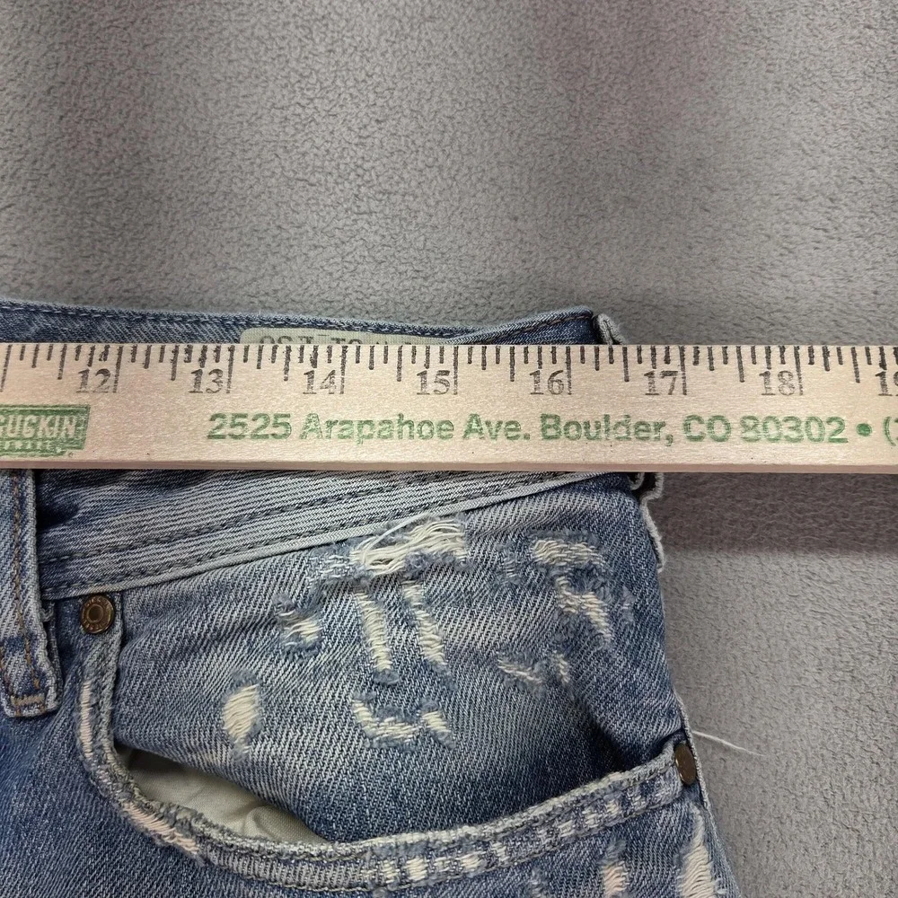 Diesel Zathan Jeans Mens Blue Denim Distressed Straight‎ Wash 0073Y Fits 32x30